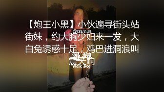 【炮王小黑】小伙遍寻街头站街妹，约大胸少妇来一发，大白兔诱惑十足，鸡巴进洞浪叫震天响